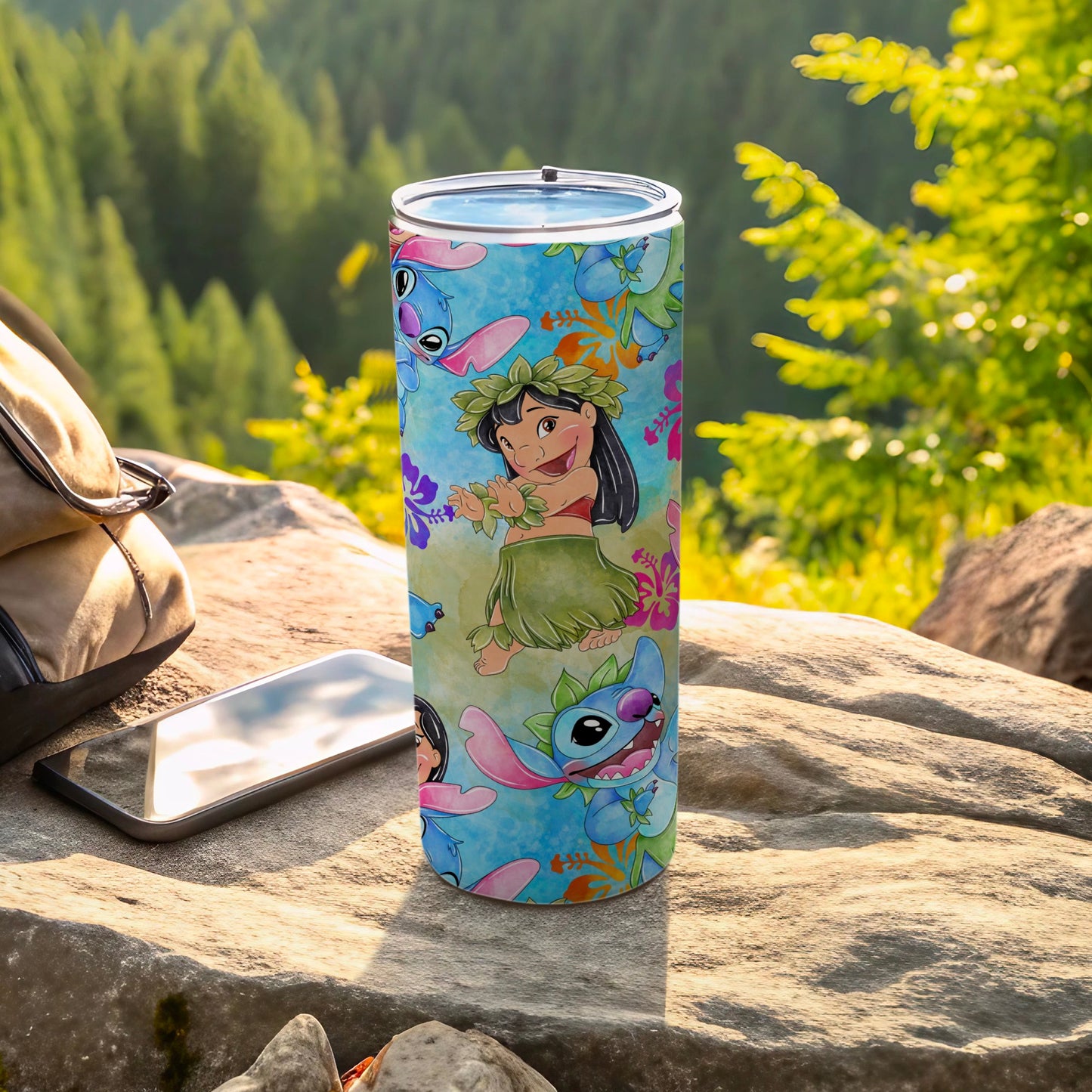 Vibrant Cartoon Character Travel Tumbler for Adventure