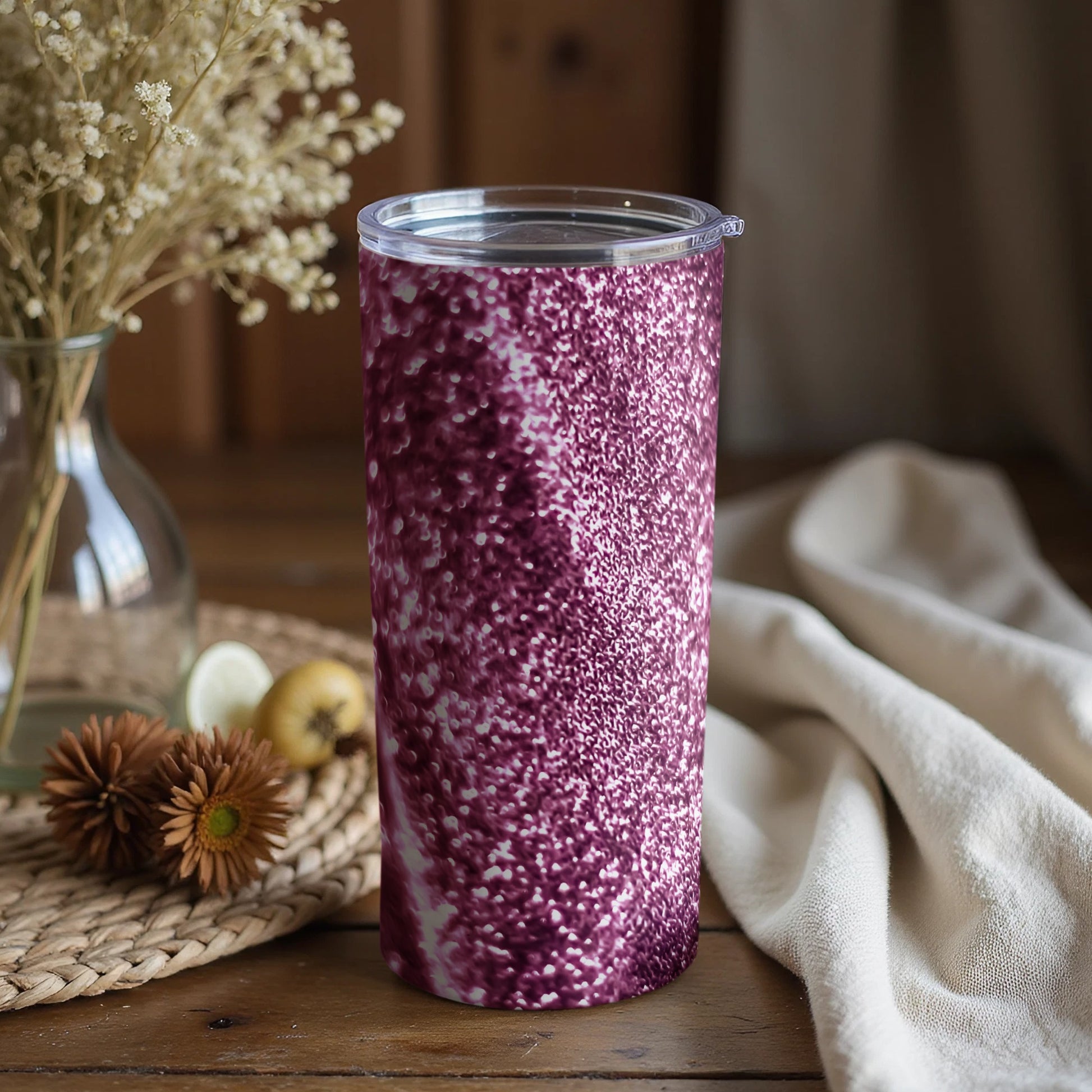 Purple Speckle Insulated Travel Tumbler Product