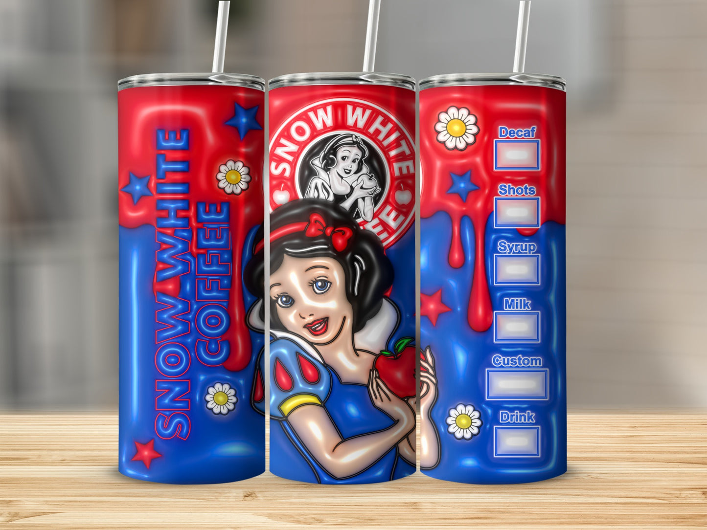 Snow White Coffee Customizable Drink Tumbler