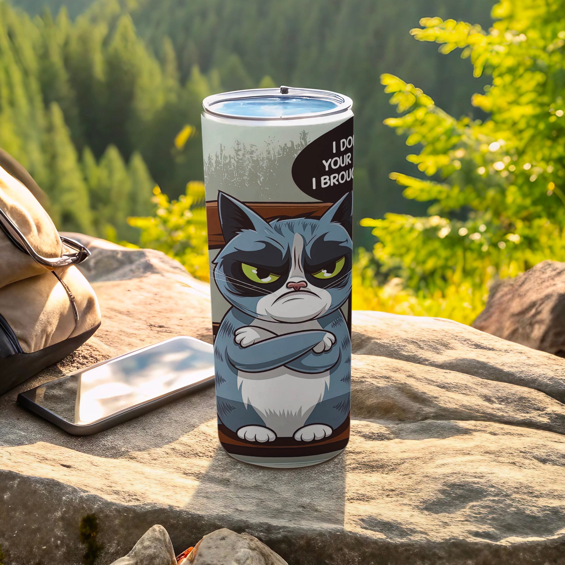 Grumpy Cat I DO YOUR I BROU Phrase Tumbler product type
Grumpy Cat, Cat Tumbler, Funny Cat, Angry Expression, Sarcastic Design, I Do What I Want, Pet Lover Gift, Animal Print, Cat Owner, Travel Mug, Portable Drinkware, Grumpy Feline, Unique Design, Cartoon Cat, Beverage Holder, Outdoor Tumbler, Statement Tumbler, Gift Idea, Drink Accessory, Cool Tumbler