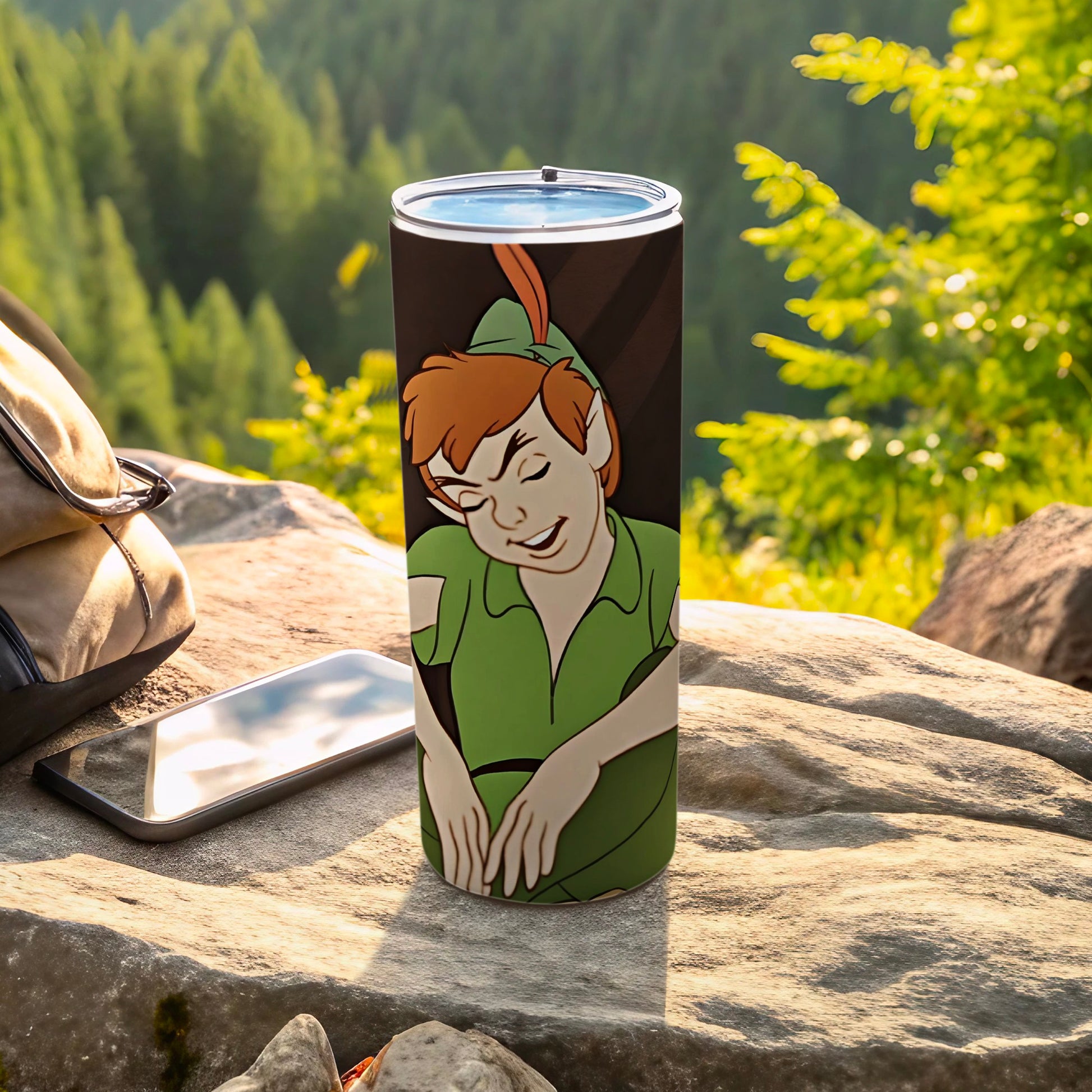 Vibrant Peter Pan Character Design Insulated Tumbler