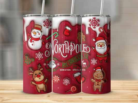 North Pole Hot Chocolate Co Christmas Tumbler Cup