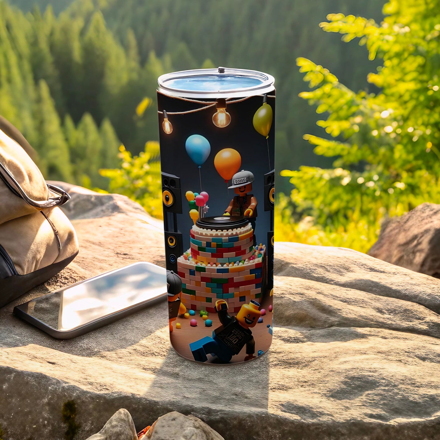 Colorful DJ Themed Birthday Celebration Tumbler