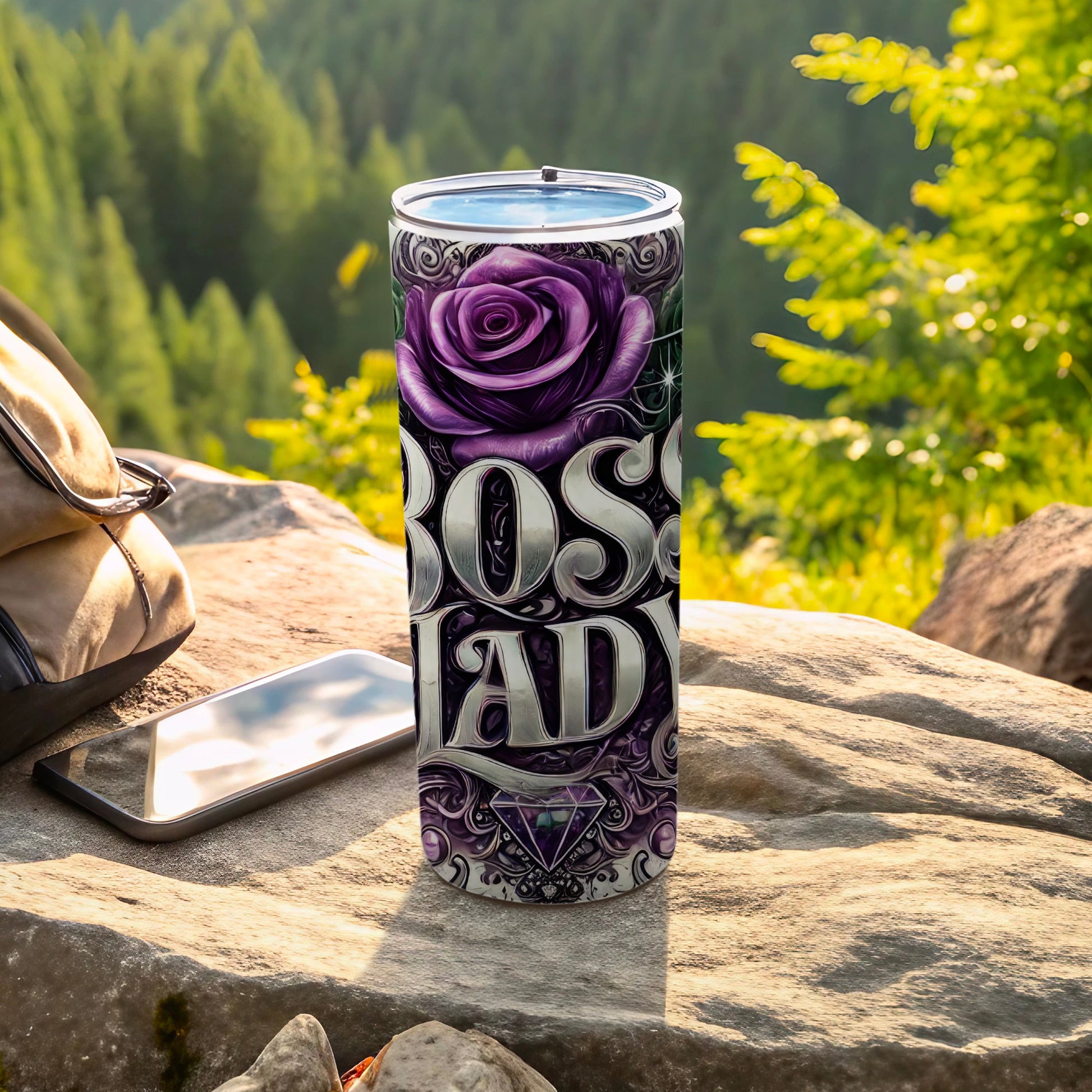 Purple Rose Boss Lady Insulated Tumbler