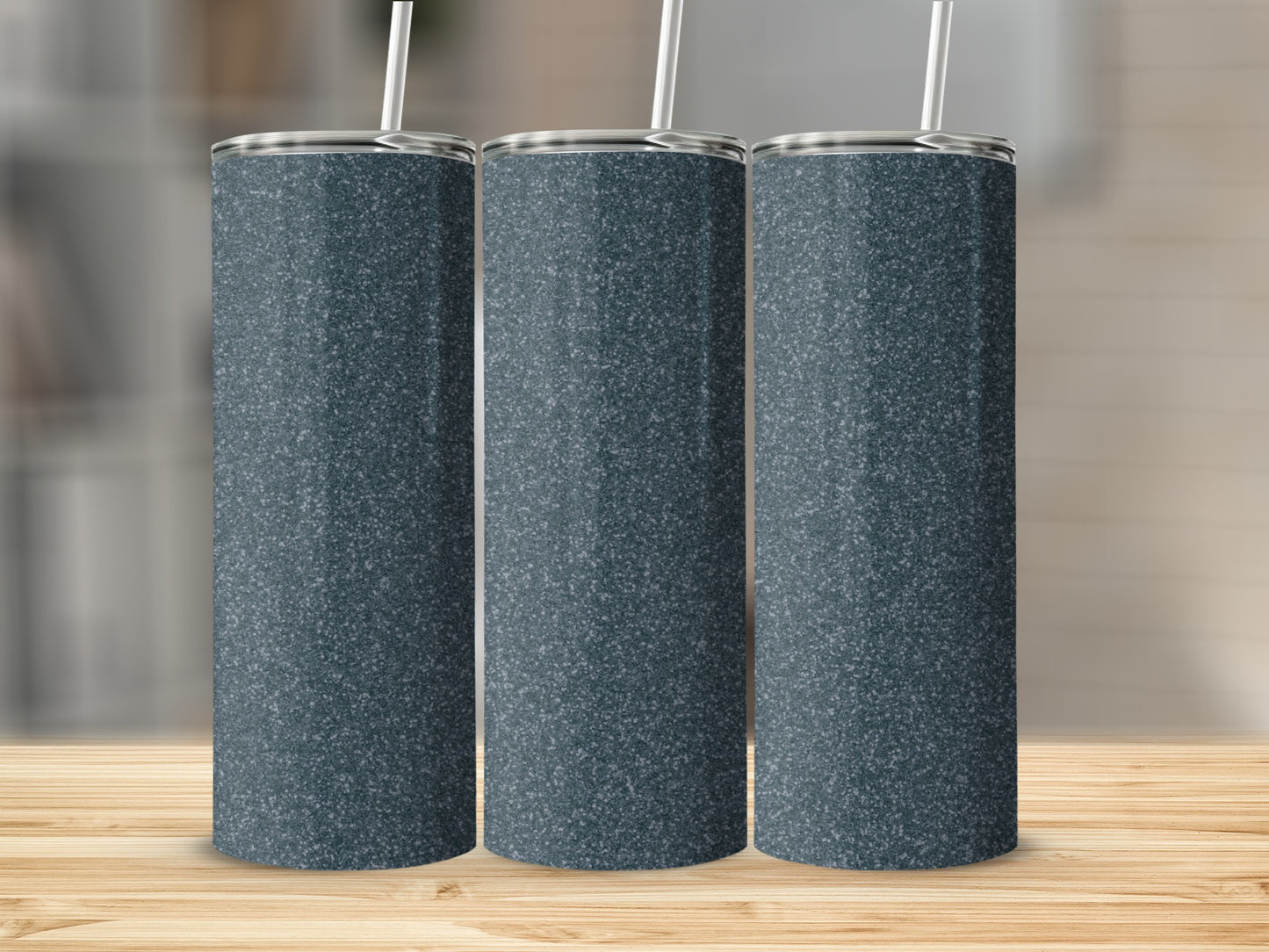 Sleek Dark Granite Design Insulated Tumbler for Home