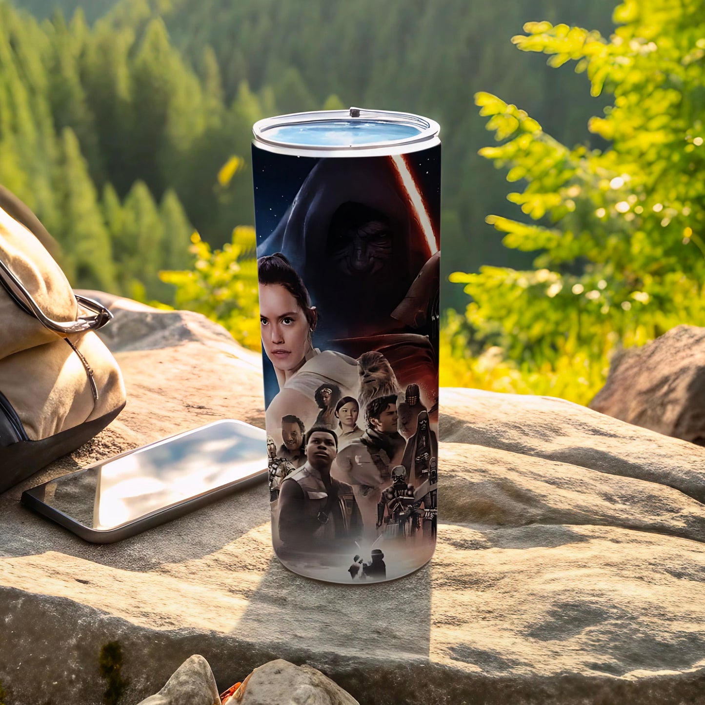 Star Wars Sequel Trilogy Characters Art Tumbler product type
