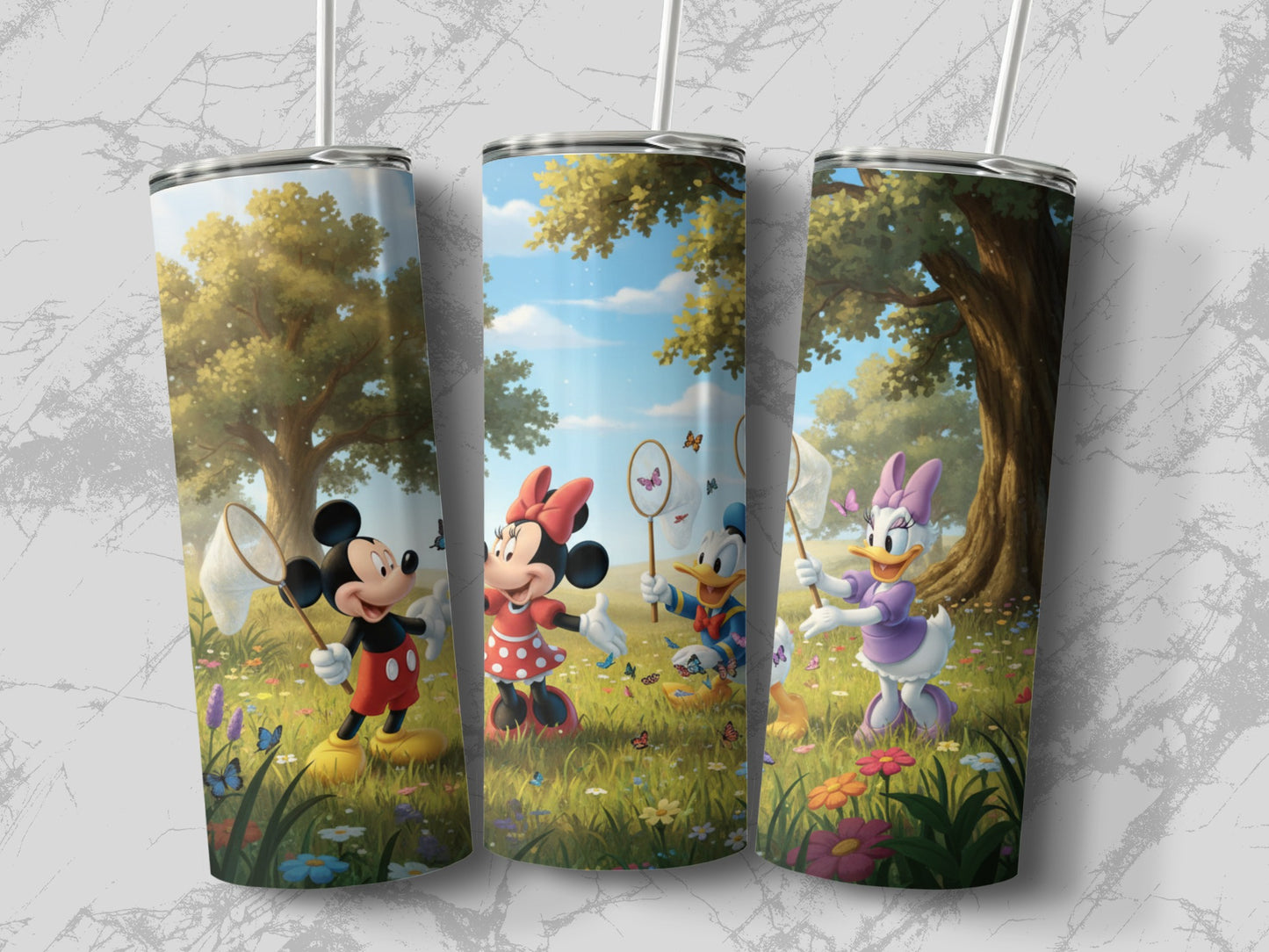 Disney Character Nature Scene Stainless Steel Tumbler