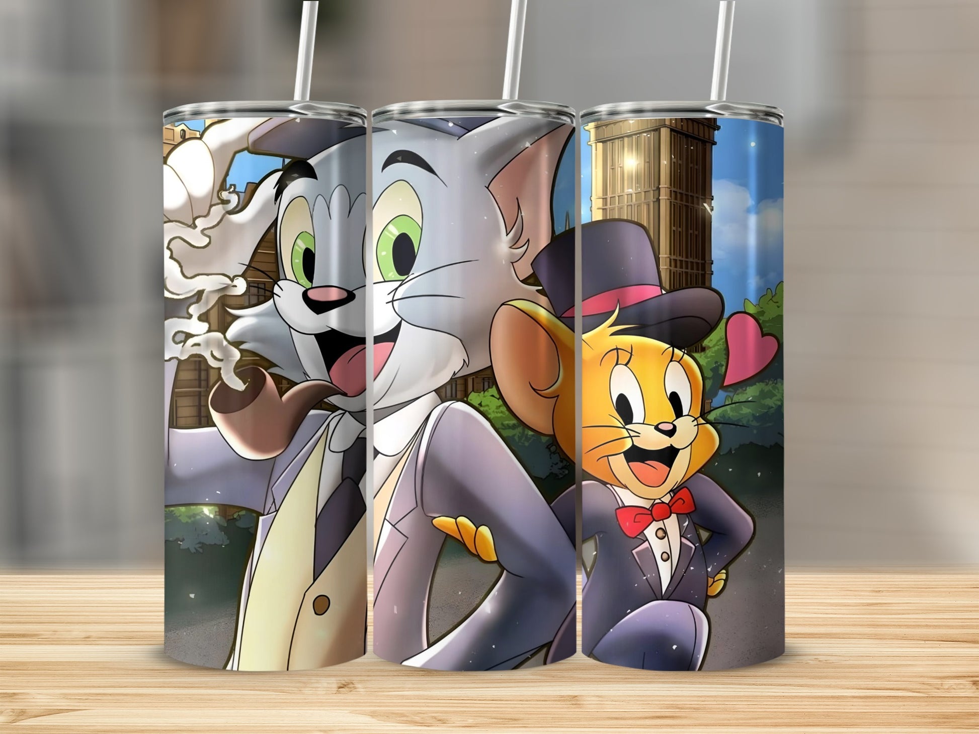 Tom and Jerry Graphic Tumbler Slim Drinkware