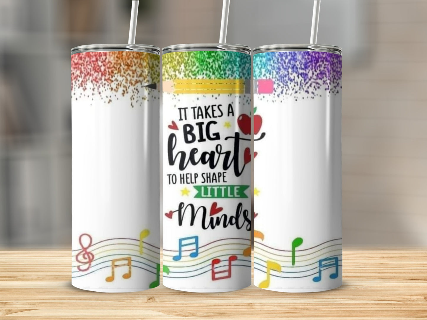 It Takes A Big Heart Teacher Appreciation Design Tumblers