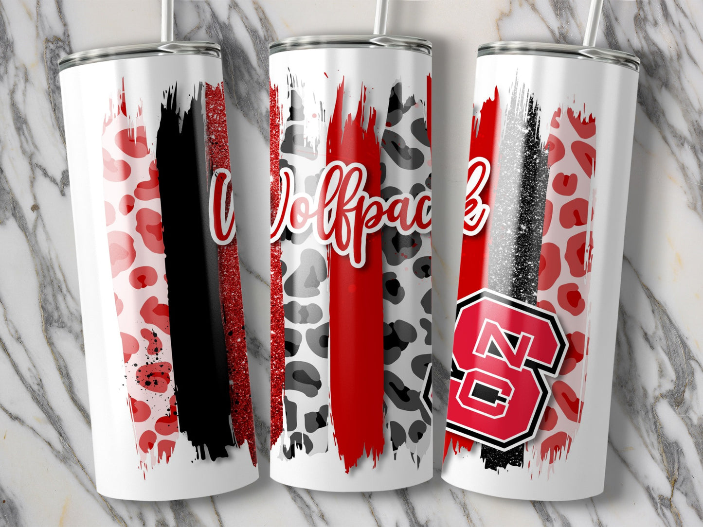 Wolfpack Letter Tumblers
