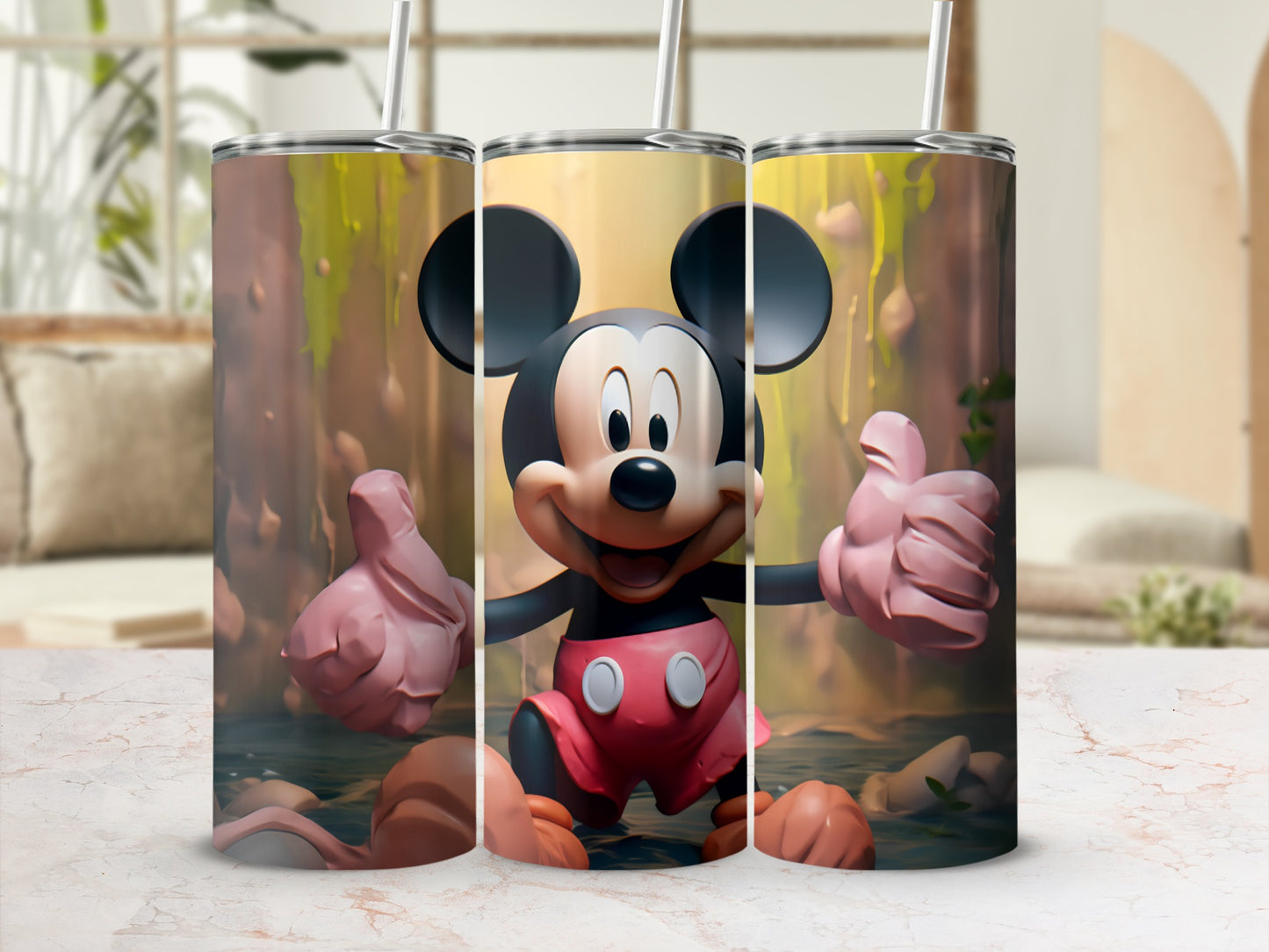 Mickey Animated Character Tumbler Cup Design