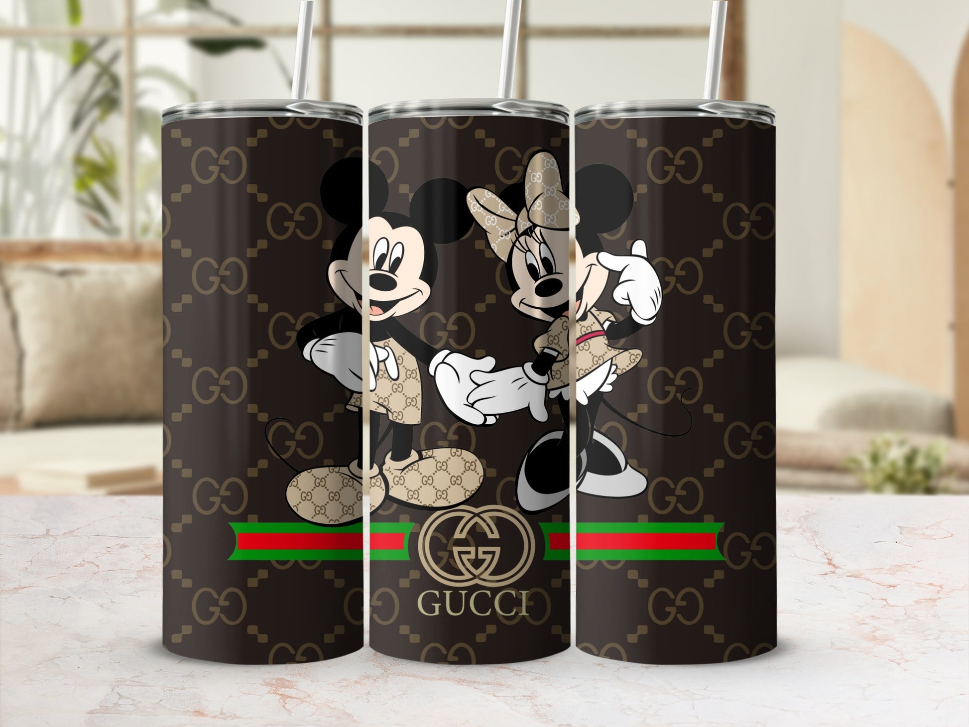 Mickey and Minnie Mouse Designer-Inspired Tumbler