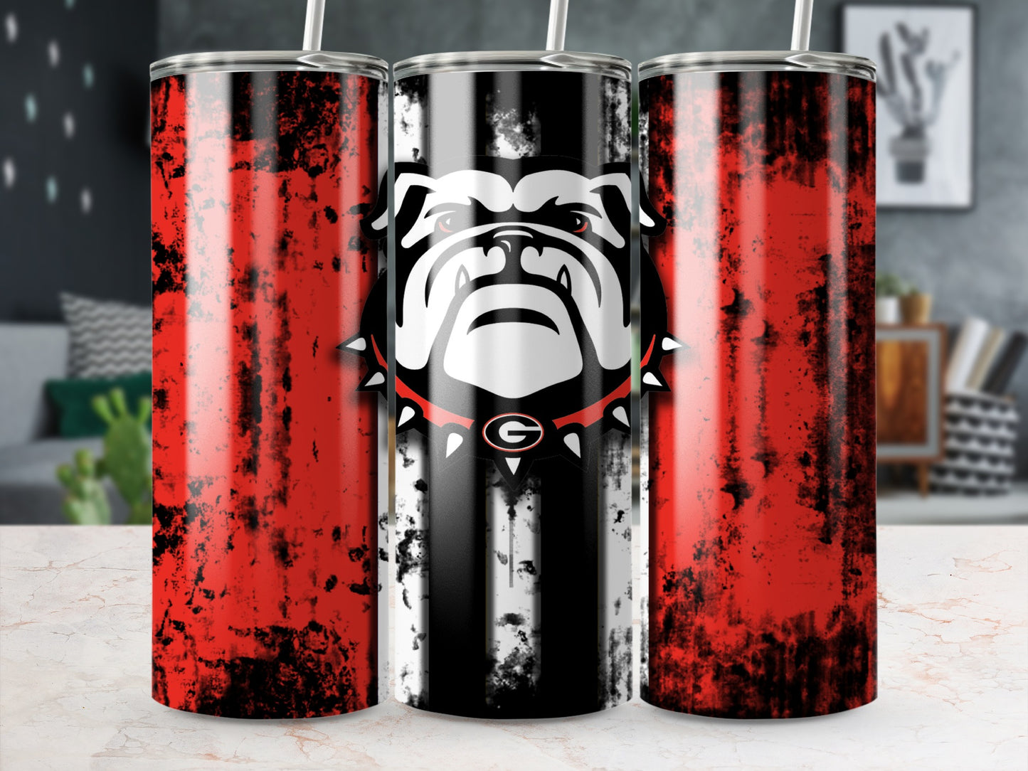 Bold Georgia Bulldogs Themed Tumblers Sports Gift Item