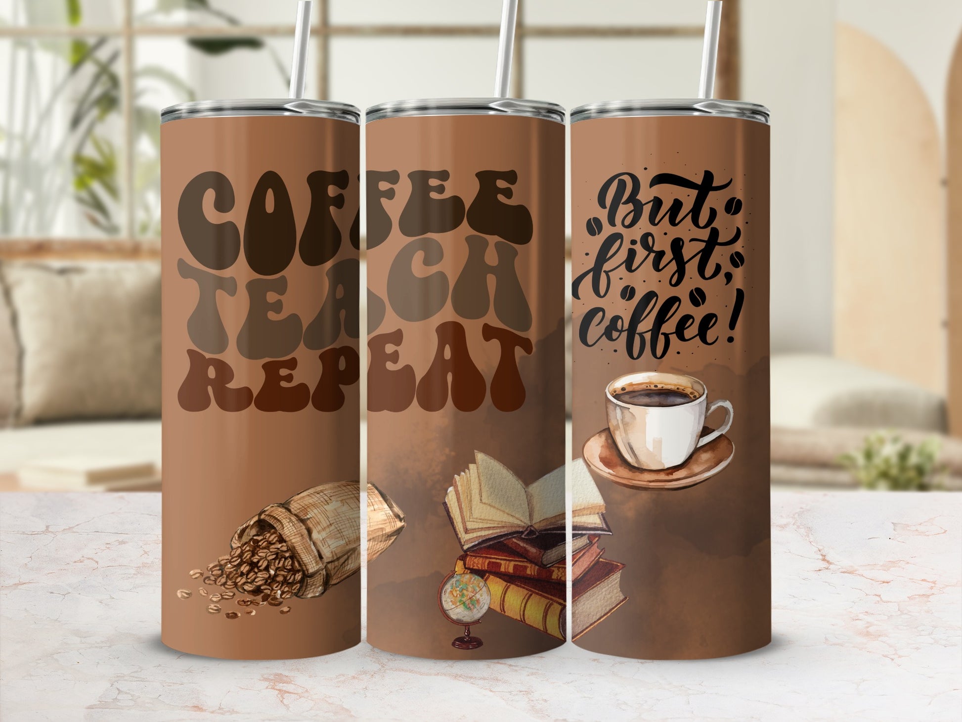 Coffee Teach Repeat Tumblers For Coffee Lovers