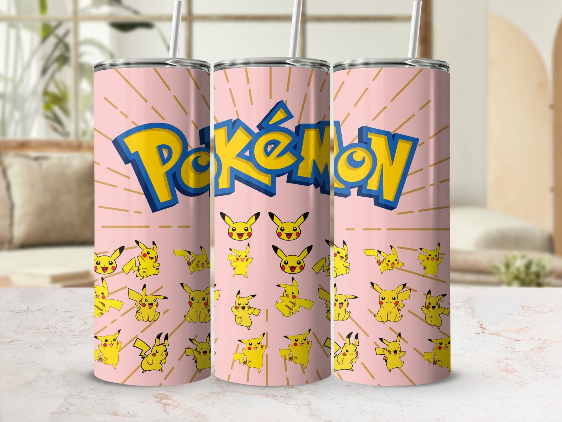 Pokémon Pikachu Themed Insulated Tumbler Cup