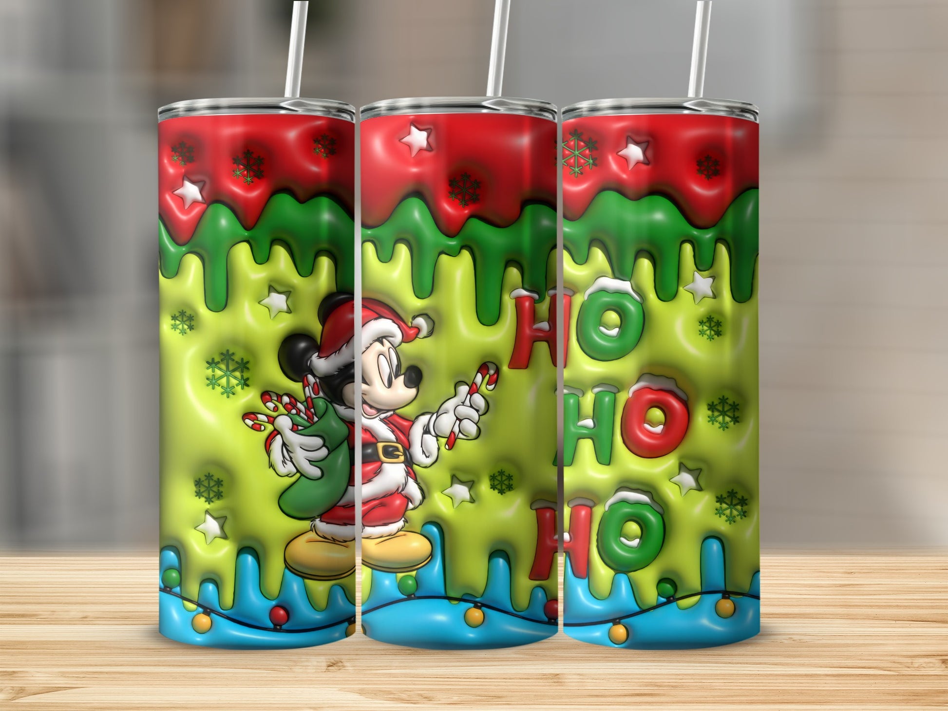 Festive Holiday Design Tumbler Christmas Gift Cup