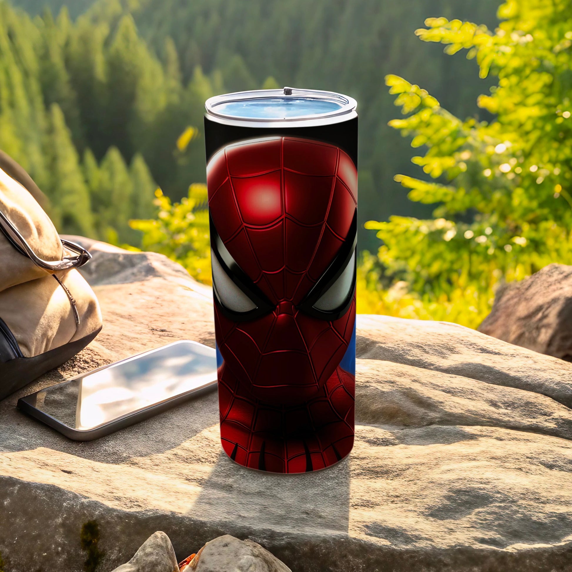 Spider-Man Face Design Insulated Tumbler Cup