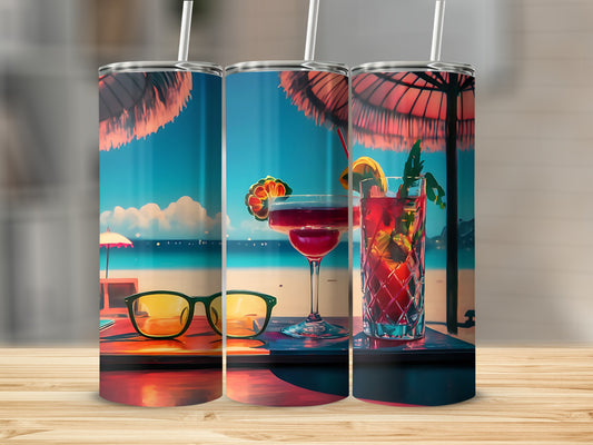 Colorful Beach Cocktail Party Tumbler product