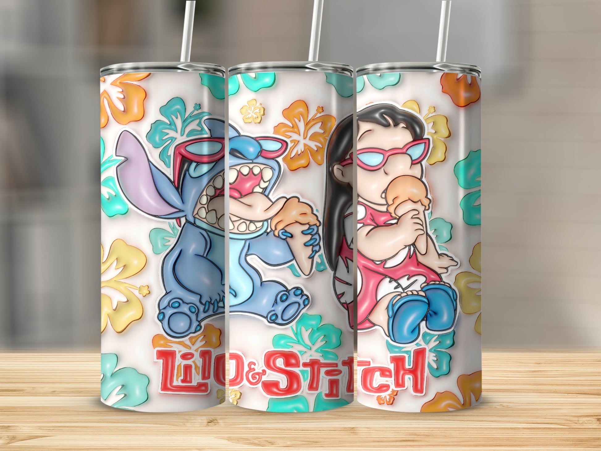 Lilo and Stitch Colorful Design Tumbler for All Ages