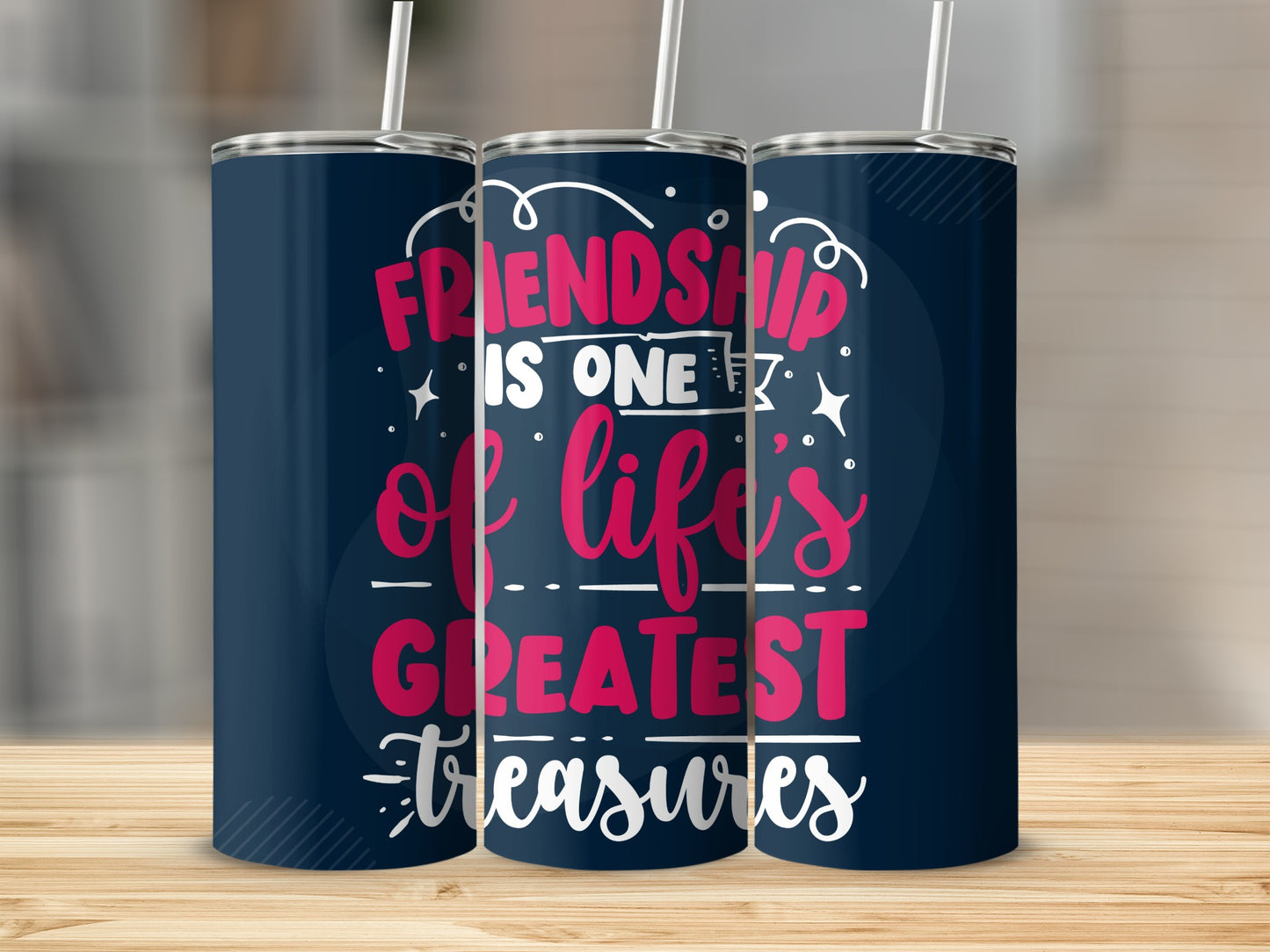 Friendship is One of Life's Greatest Treasures tumbler