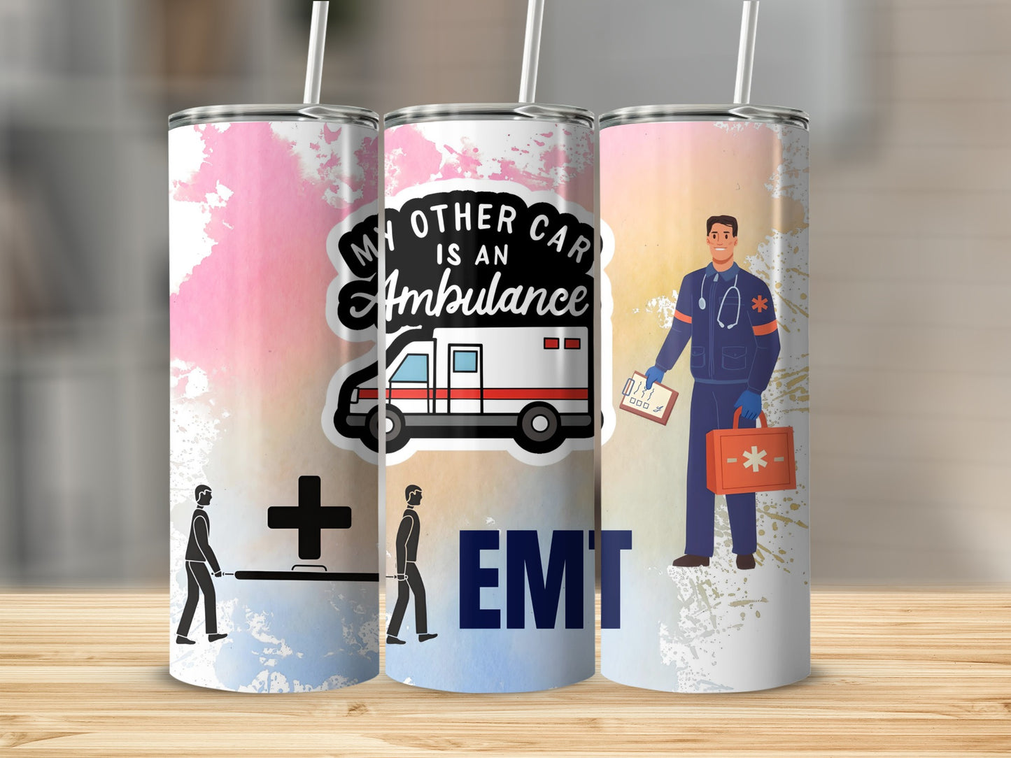 My Other Car Is An Ambulance Themed EMT Tumbler