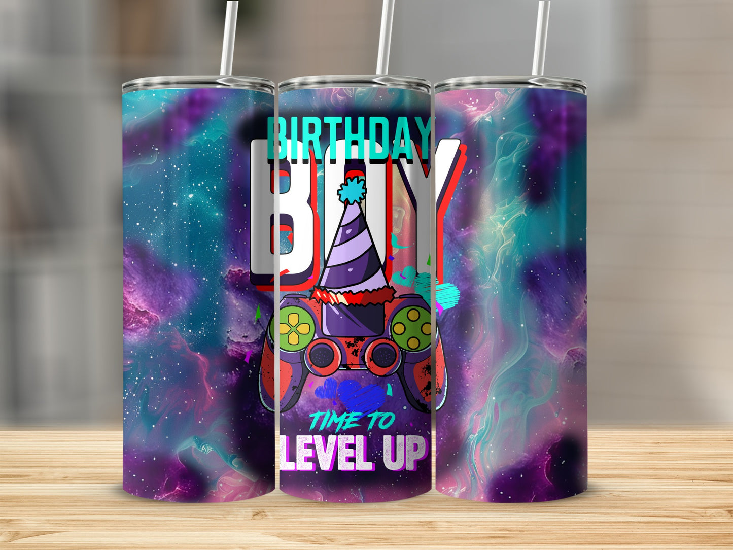 Birthday Boy Time To Level Up Gaming Cup Tumbler