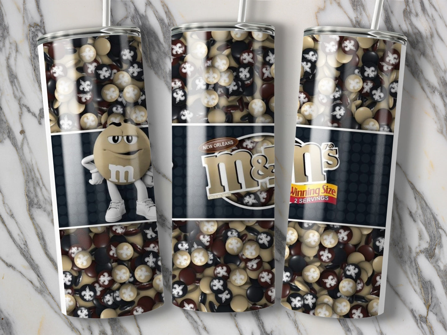 New Orleans M&Ms Design Winning Size for your Tumblers