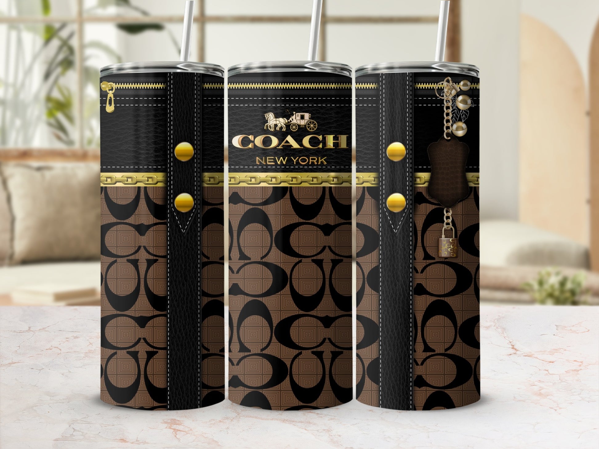 Coach New York Fashionable Tumbler Stainless Steel Cup