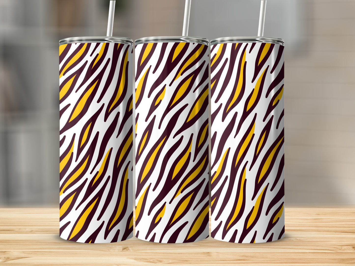 Vibrant Multicolor Animal Print Tumbler product