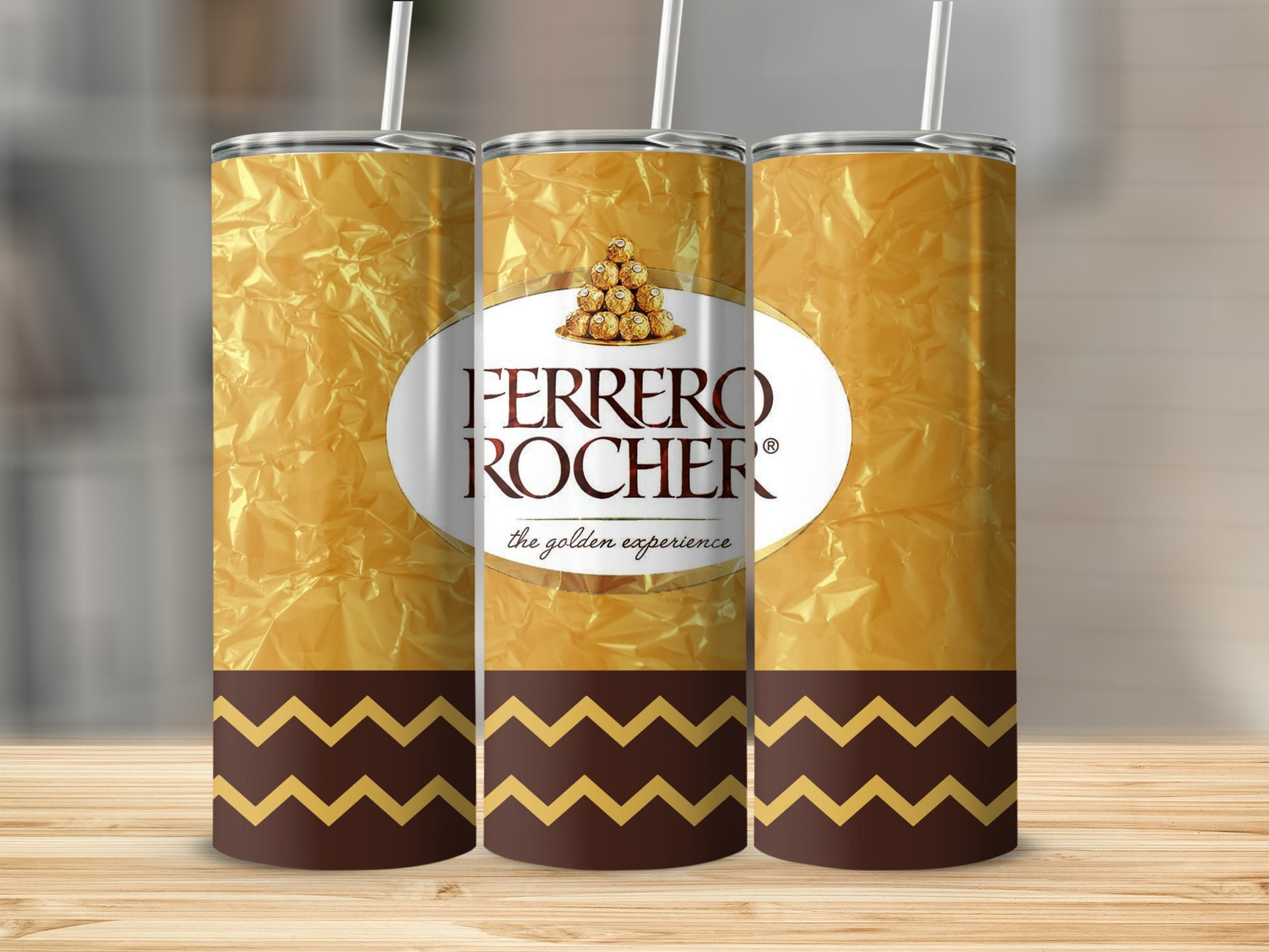 Ferrero Rocher the golden experience Brown Zigzag Tumbler product type