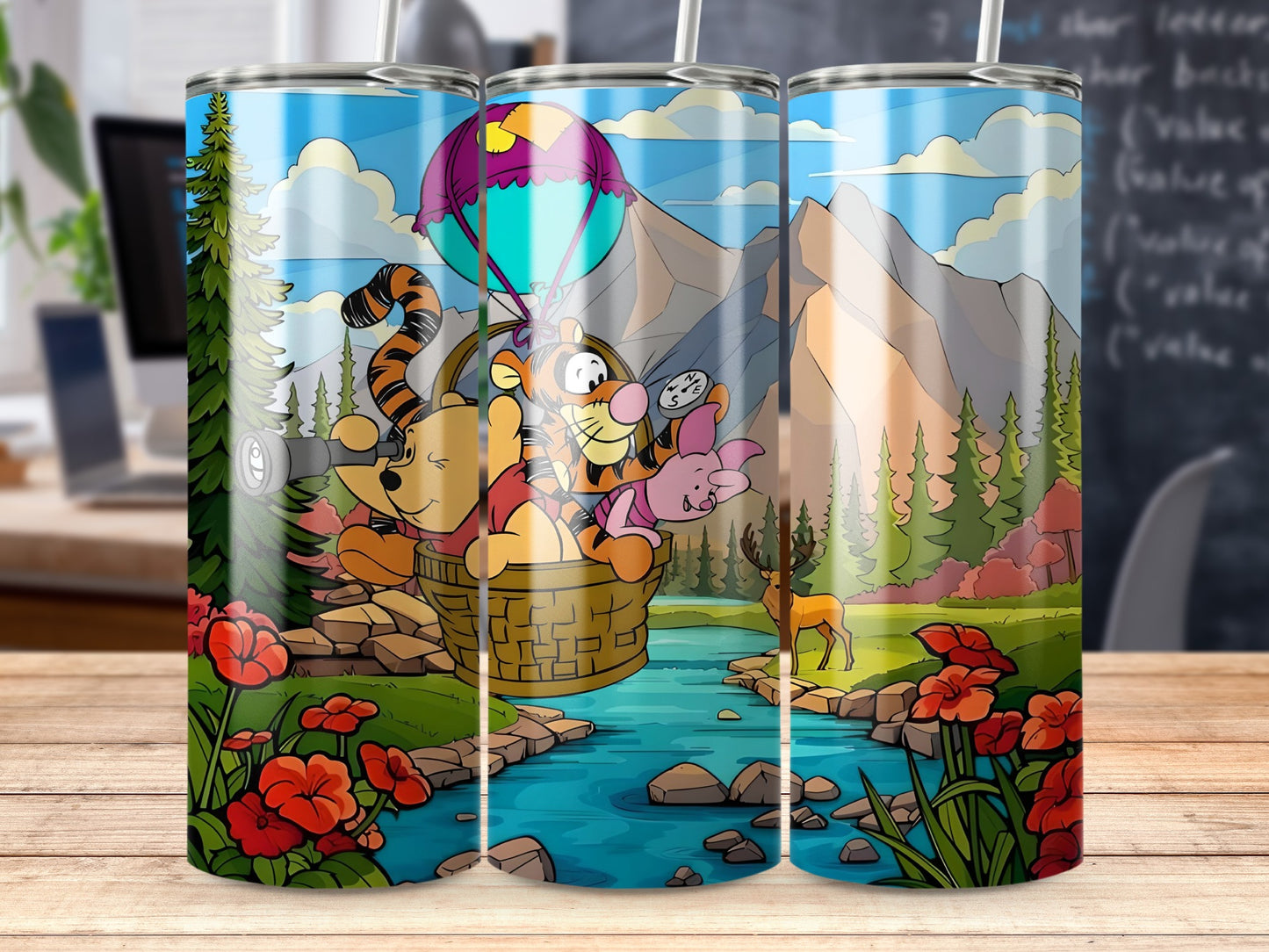 Colorful Scenic Wild Animals Adventure Tumbler