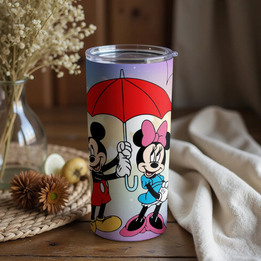 Colorful Mickey and Minnie Mouse Tumbler
