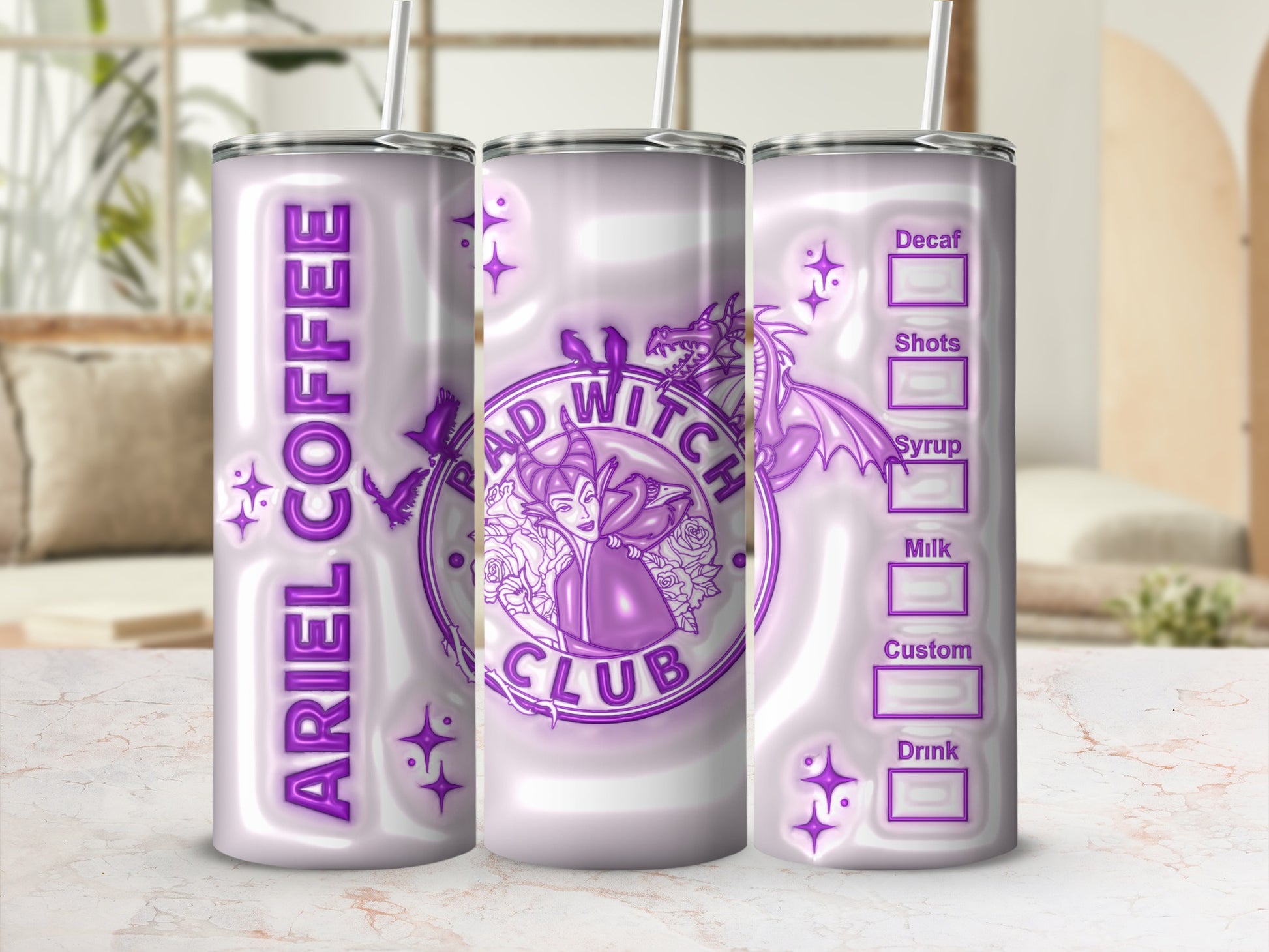 Bad Witch Club Ariel Coffee Tumblers Drinkware