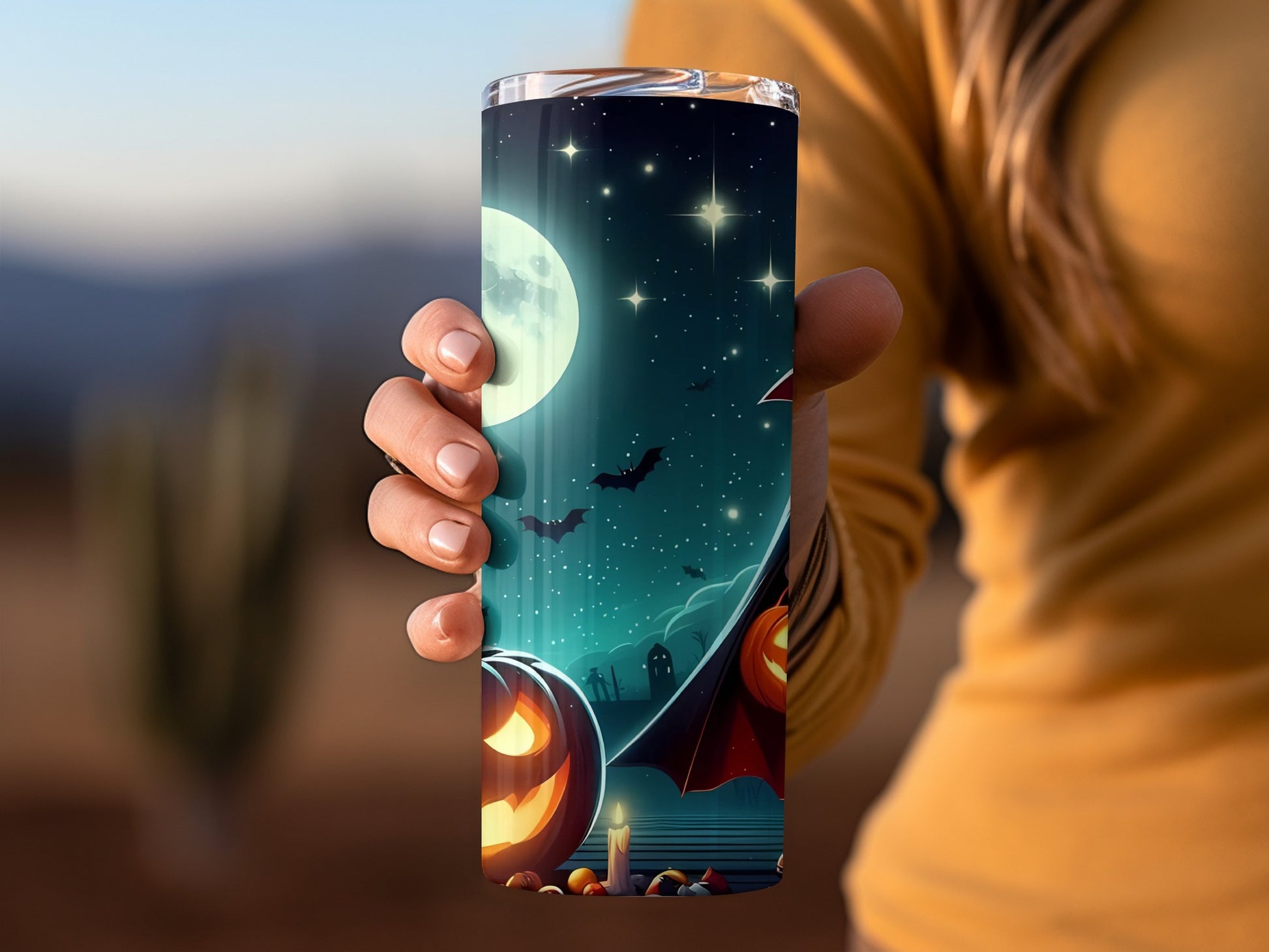 Spooky Night Halloween Theme Tumbler Perfect Gift Item