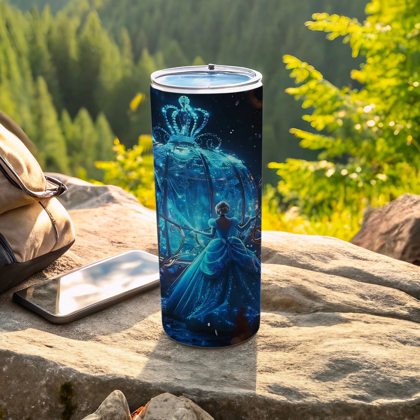 Enchanted Carriage Princess Design Insulated Tumbler