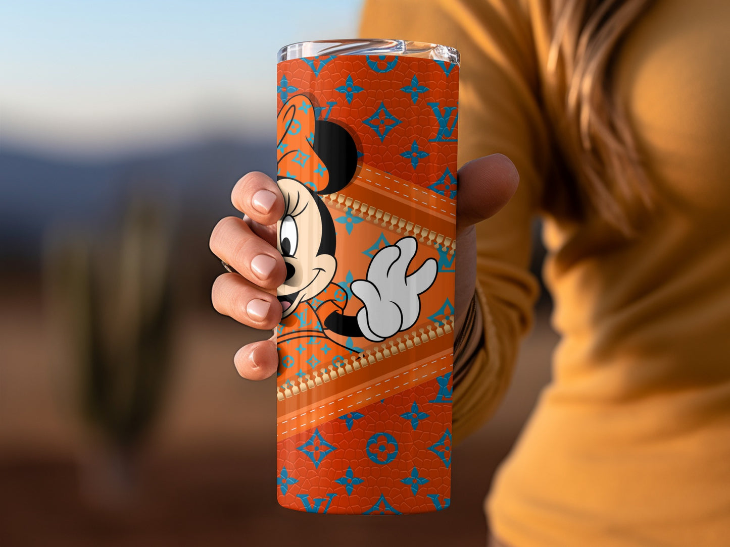 Orange Character Design Insulated Tumbler for All Ages
