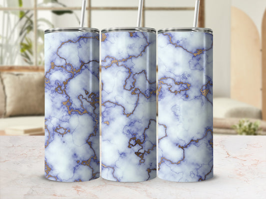 Light Purple Gold Vein Marble Tumbler product type