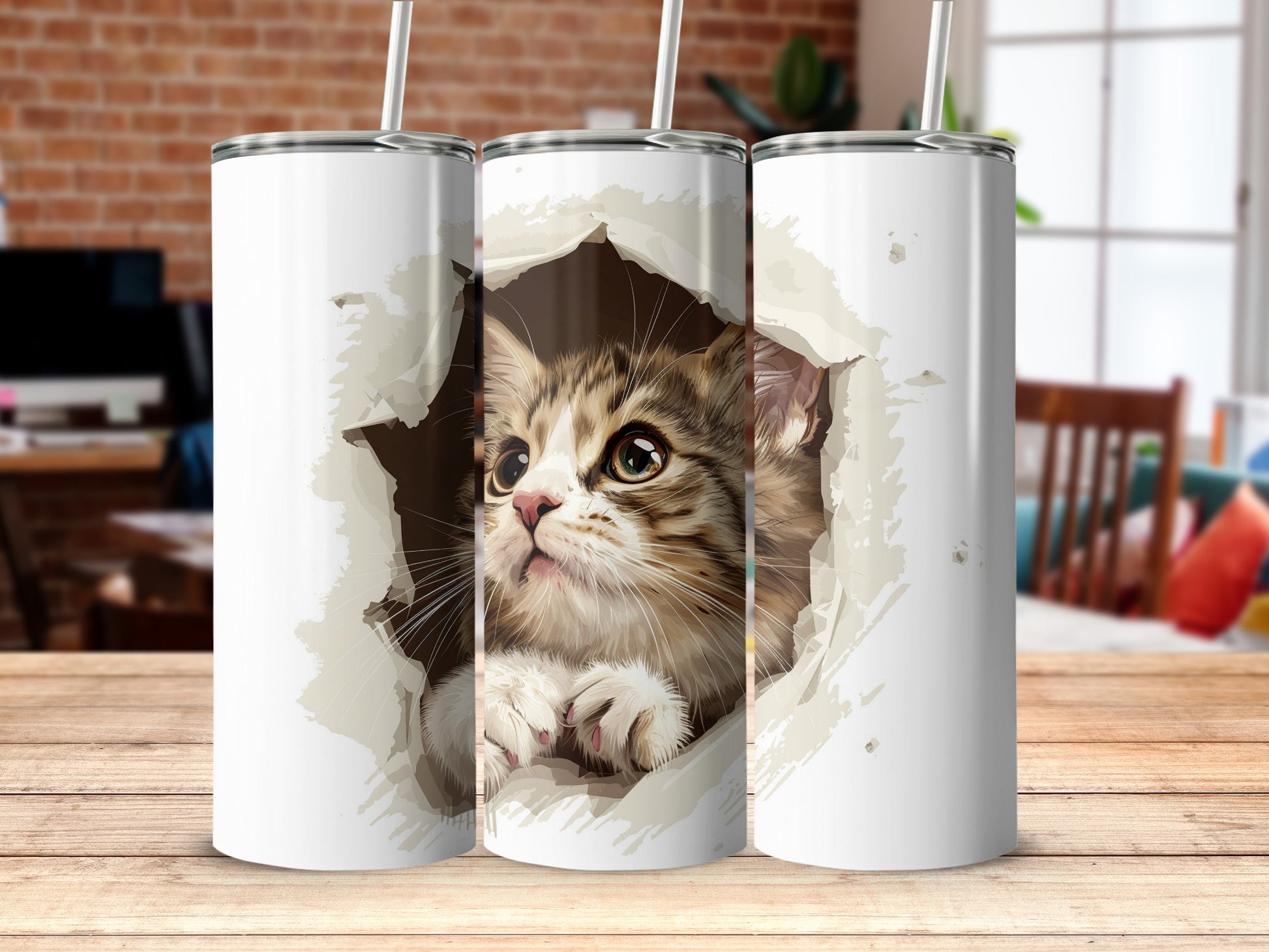 Adorable Tabby Kitten Paws Peeking Tumbler product type
cat tumbler
kitten cup
tabby cat
cute kitty
animal lover gift
pet lover present
peeking cat
ripped design
feline art
adorable pet
kitty paws
whiskers design
tumbler gift
drink container
beverage tumbler
unique tumbler
custom cat
pet portrait
striped cat design
cat mom gift