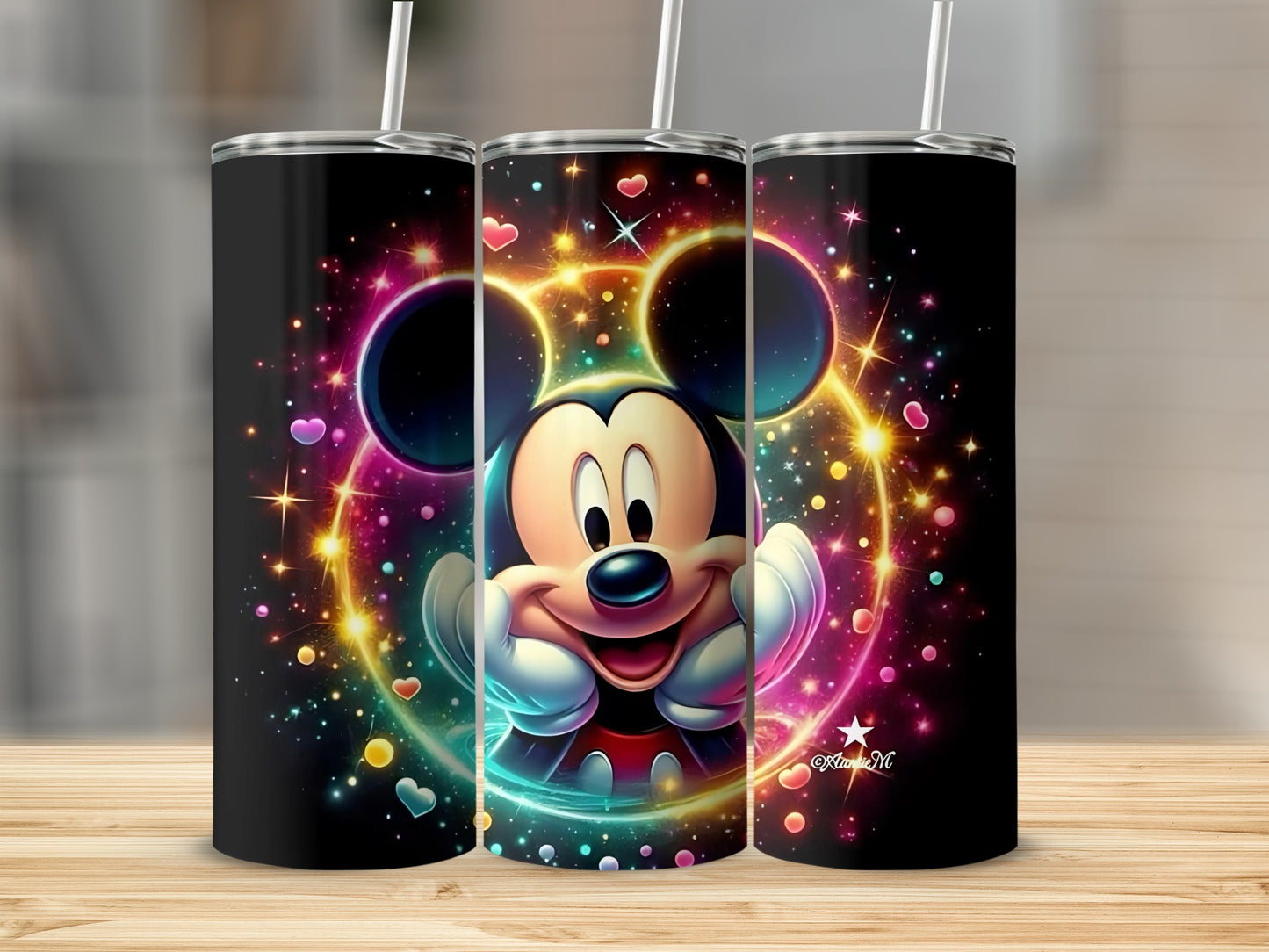 Colorful Mickey Mouse Design Tumbler Cups for Kids