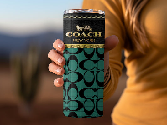 Coach New York Designer Insulated Travel Tumbler