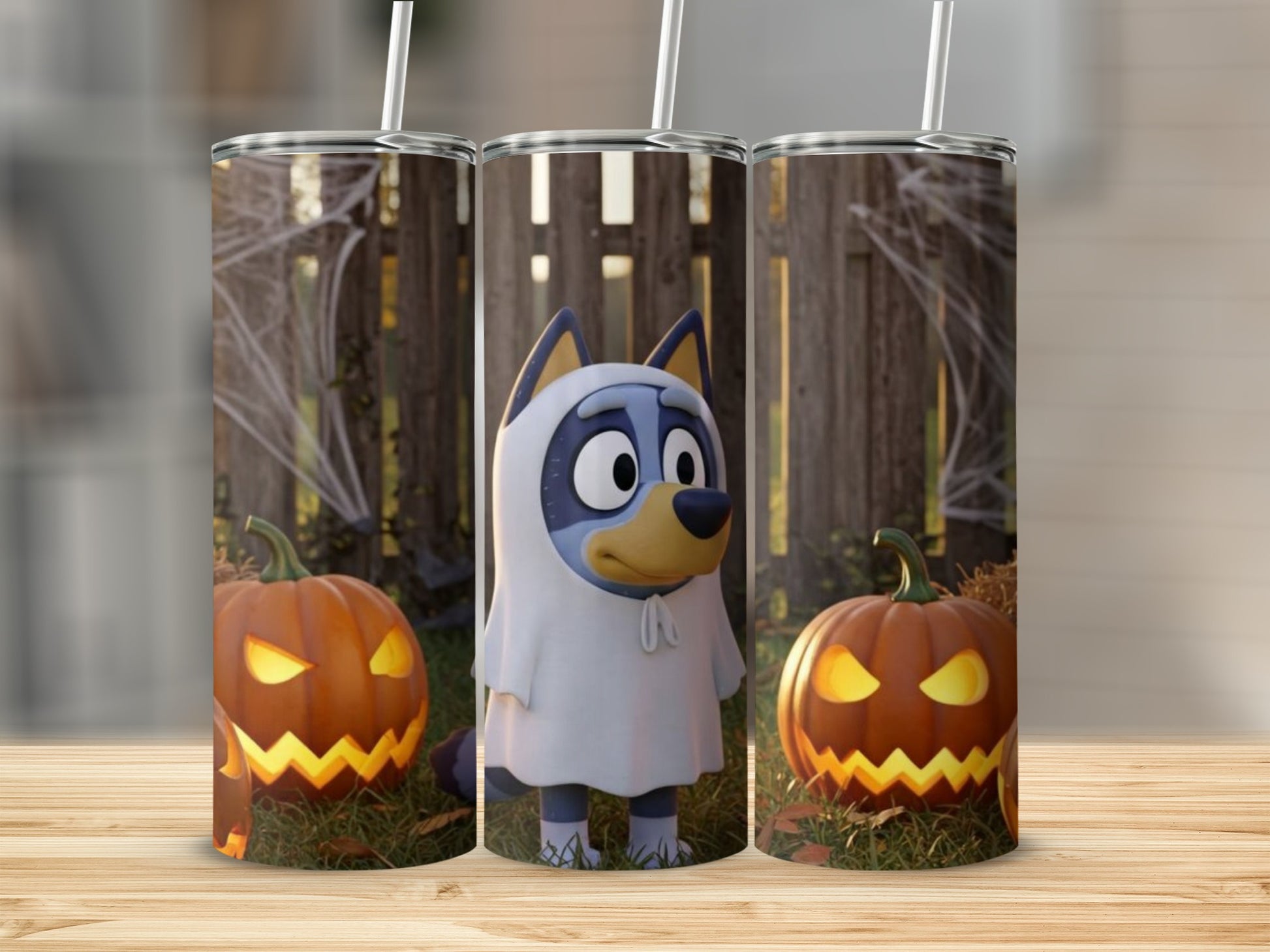 Bluey Halloween Jack O Lantern Ghost Tumbler product type