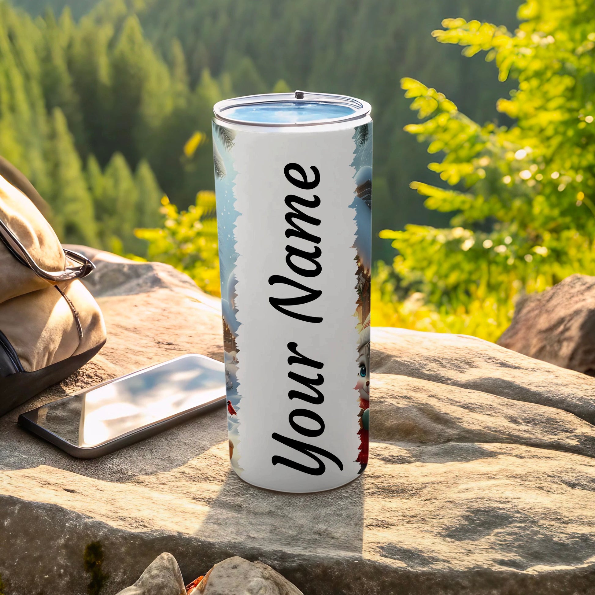 Personalized Your Name Travel Mug for Outdoor Adventures