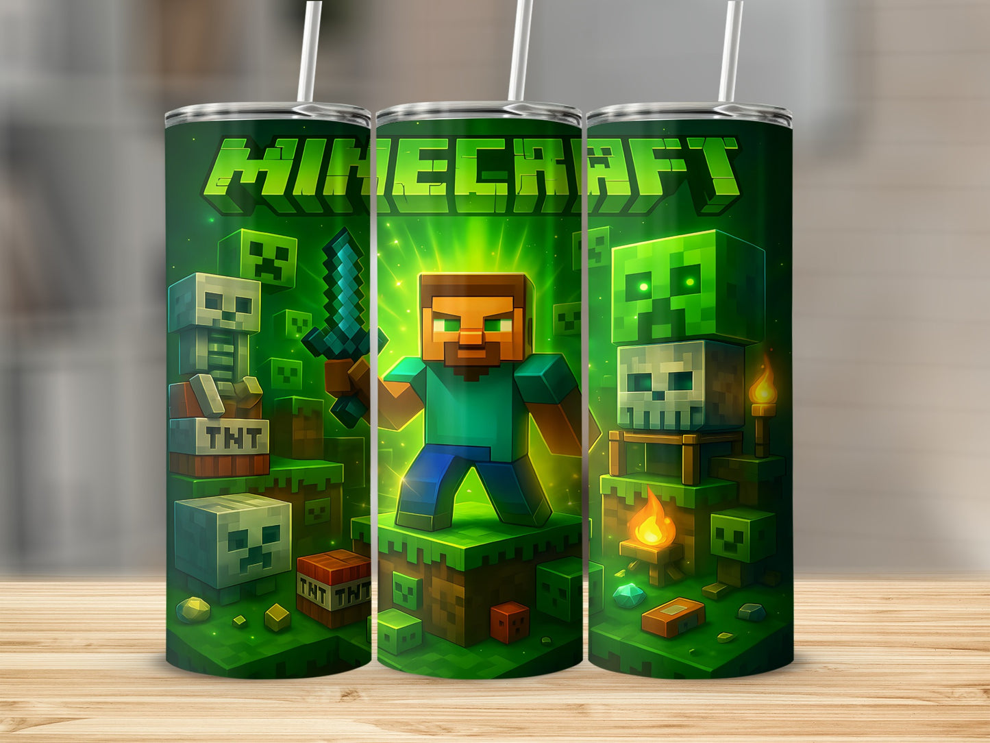 Minecraft Adventure Themed Beverage Tumbler
