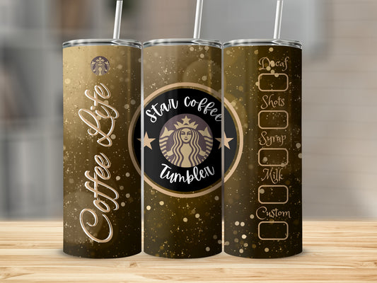 Coffee Life Star Coffee Custom Tumbler Drinkware