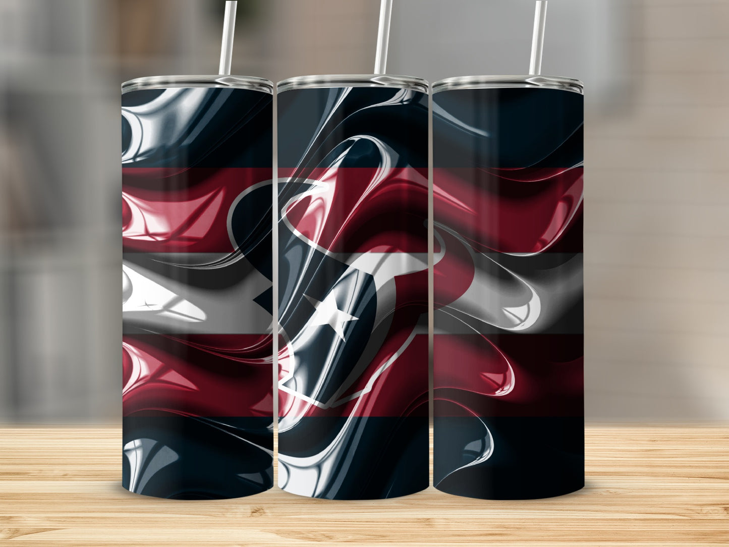 Houston Texans Liquid Design Great Sports Fan Gift Tumblers