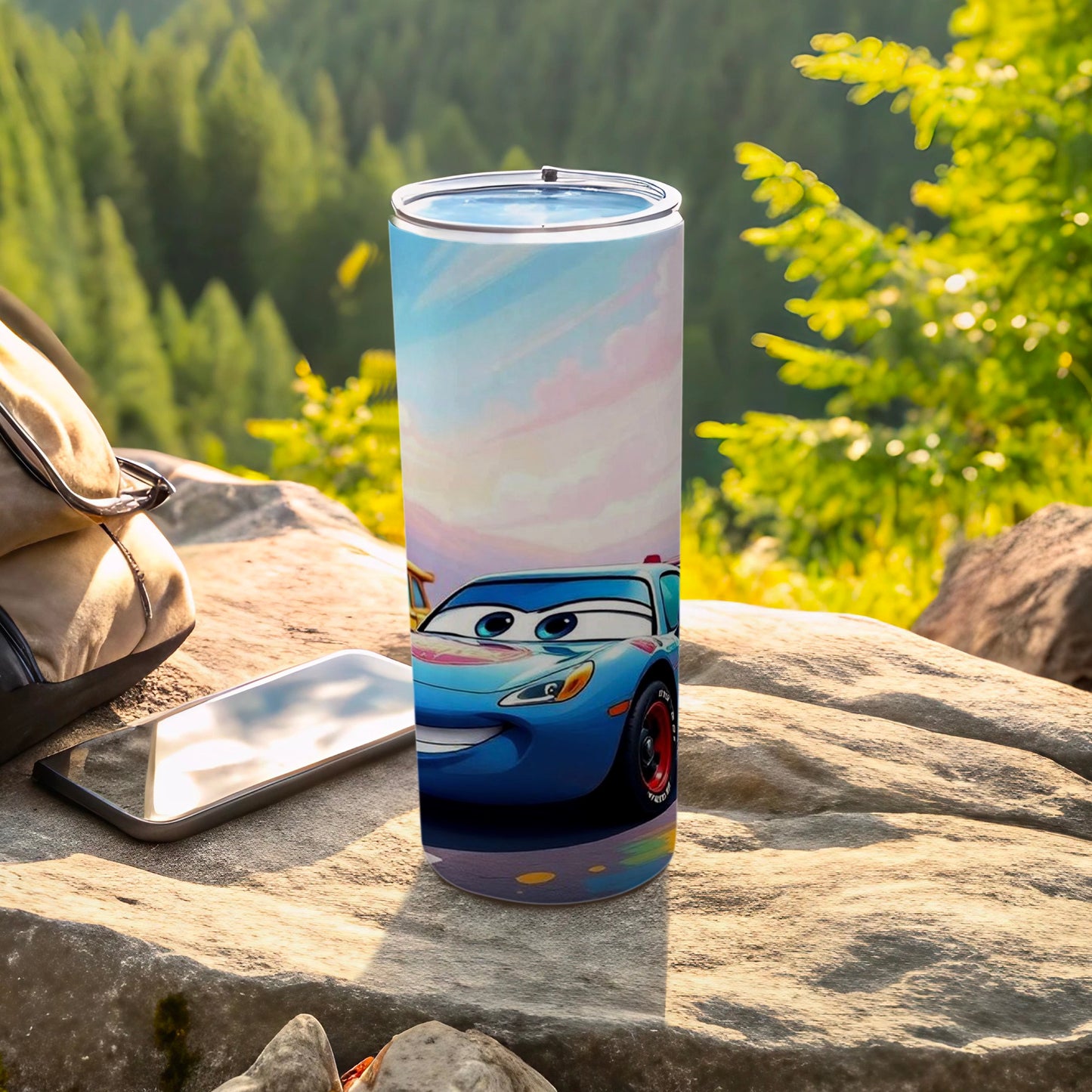 Colorful Cars Character Travel Tumbler for Kids