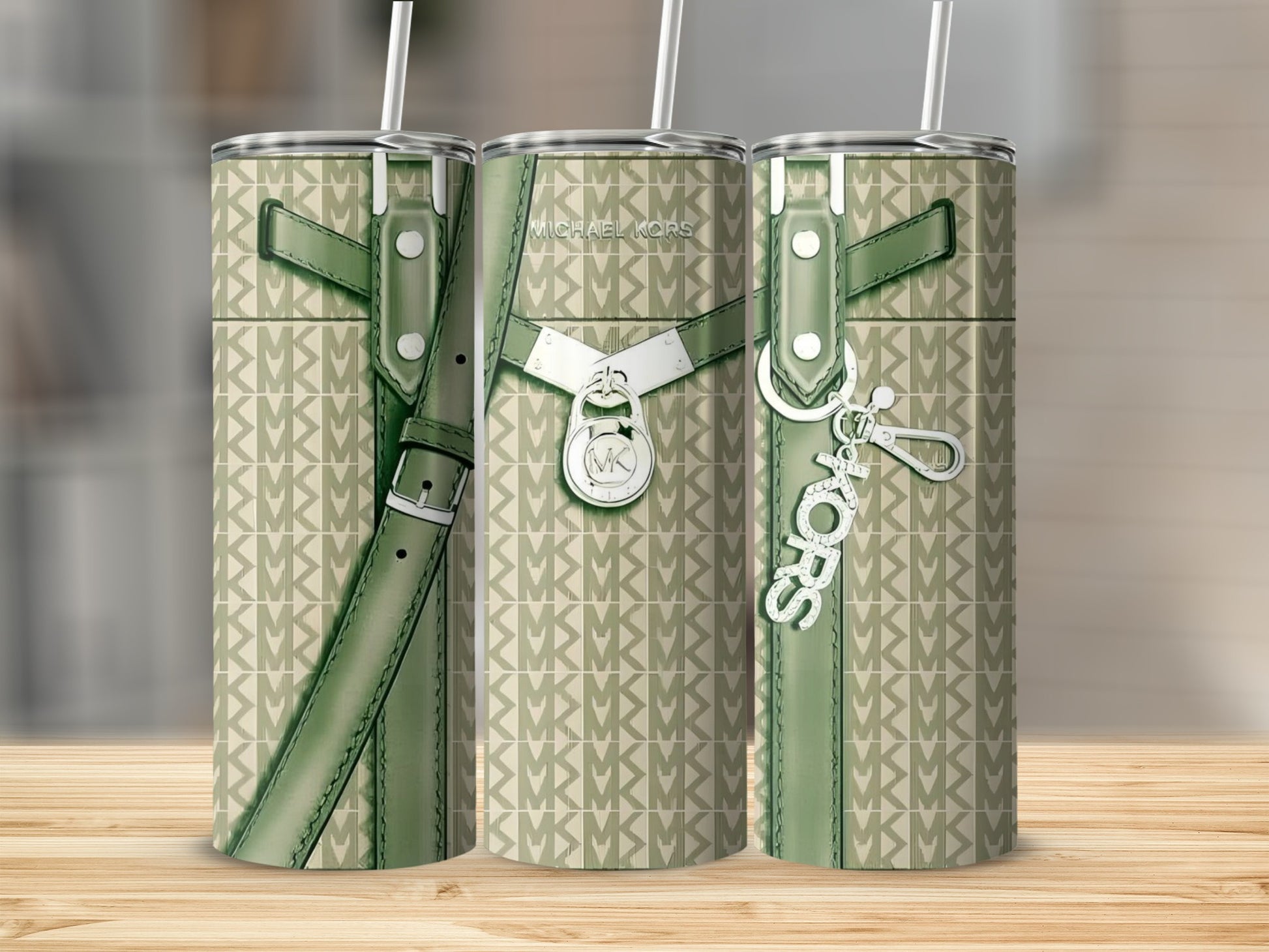 Luxury MK Designer Print Insulated Tumbler Cup