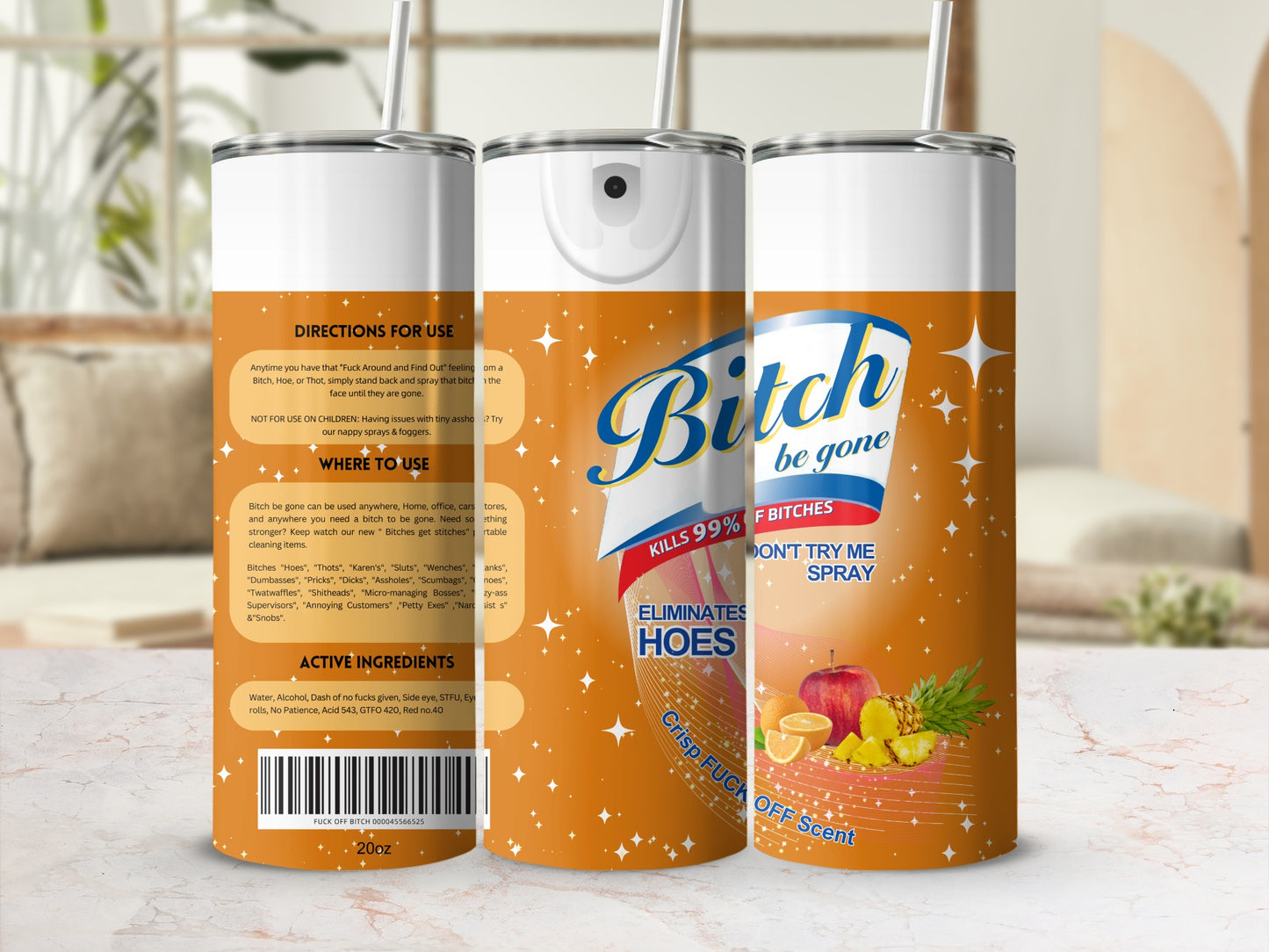Bitch Be Gone Kills Bitches Eliminates Hoes Spray