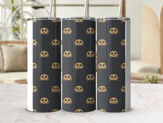 Cute Golden Spider Pattern Dark Tumbler product type