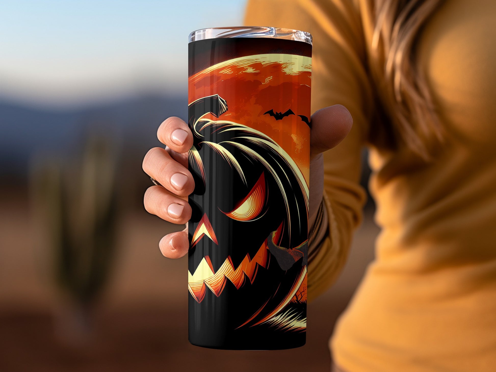 Halloween Jack-O'-Lantern Insulated Tumbler Product